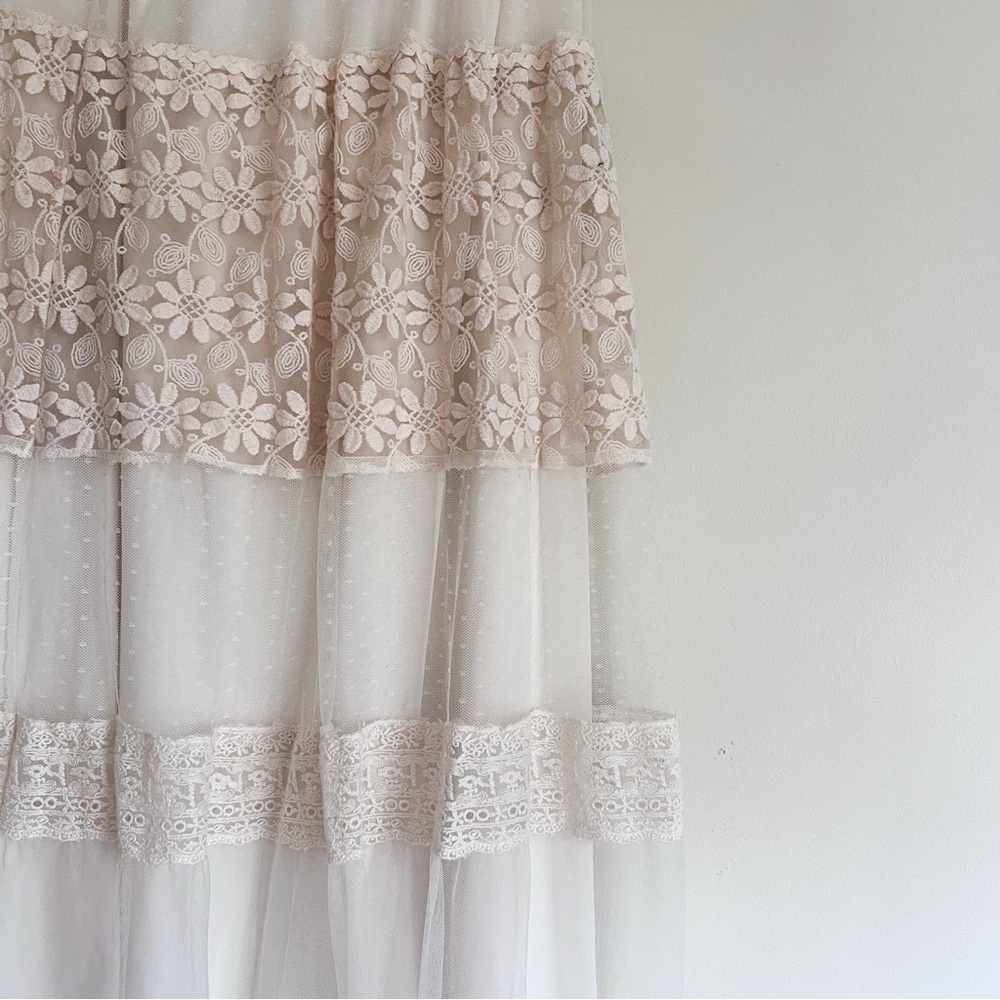 Vintage Floral Lace Skirt